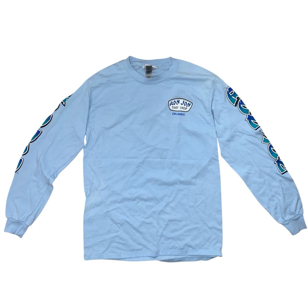 Ron Jon Light Blue Women's Long Sleeve Tee